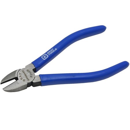 GRAY TOOLS 5-1/4" Side Cutting, Diamond Slim Nose Pliers, With Vinyl Grips, 3/4" Jaw B240B